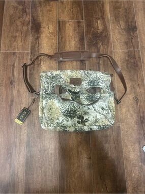 NWT GameGuard South Texas Brush Camo Canvas Messenger Bag